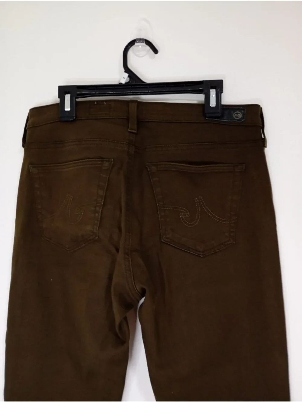 AG Adriano Goldschmied The Legging Ankle Super Skinny Jeans Brown Size 27R